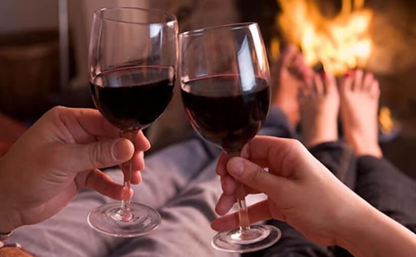 Luxury escort red wine